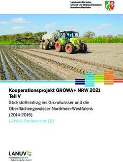 Kooperationsprojekt GROWA+ NRW 2021 Teil V - Stickstoffeintrag ins Grundwasser und die Oberfl&auml;chengew&auml;sser Nordrhein-Westfalens (2014-2016) ...