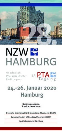 Hamburg 24.-26. Januar 2020 - Onkologisch Pharmazeutischer Fachkongress - NZW