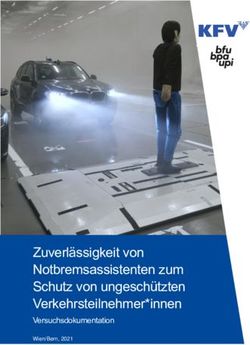 Zuverlässigkeit von Notbremsassistenten zum Schutz von ungeschützten Verkehrsteilnehmer*innen - Versuchsdokumentation - BFU