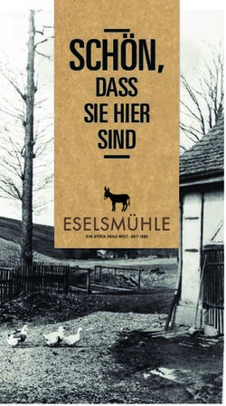SCHON, DASS SIE HIER SIND - Eselsm&uuml;hle