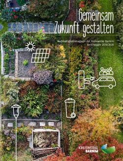 Gemeinsam Zukunft gestalten - Nachhaltigkeitsmagazin der Kreiswerke Barnim Berichtsjahr 2019/2020