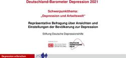 Deutschland-Barometer Depression 2021 - Schwerpunktthema: "Depression und Arbeitswelt" Repr&auml;sentative Befragung &uuml;ber Ansichten und Einstellungen ...