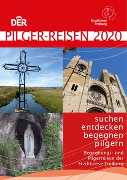 PILGER-REISEN 2020 - suchen entdecken begegnen pilgern Begegnungs- und Pilgerreisen der Erzdi&ouml;zese Freiburg - Erzbistum Freiburg