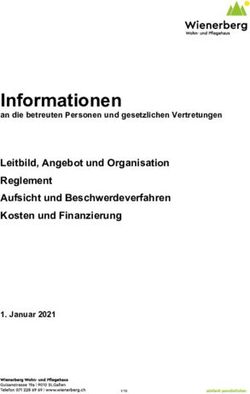 Informationen Leitbild, Angebot und Organisation - an die betreuten Personen und gesetzlichen Vertretungen - Wienerberg Wohn- und Pflegehaus