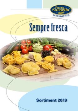 Sempre fresca - Sortiment 2019 - Pasta Sassella