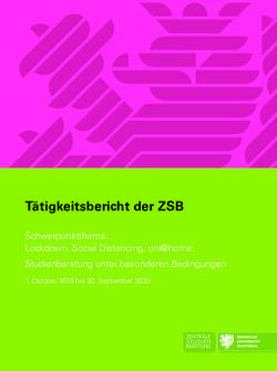 Tätigkeitsbericht der ZSB - Schwerpunktthema: Lockdown, Social Distancing, uni@home: Studienberatung unter besonderen Bedingungen - Elpub Wuppertal