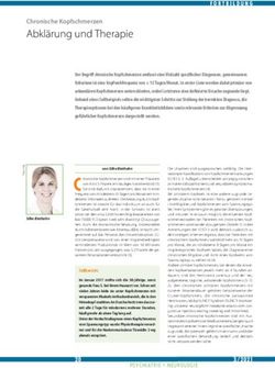 Abkl&auml;rung und Therapie - Chronische Kopfschmerzen