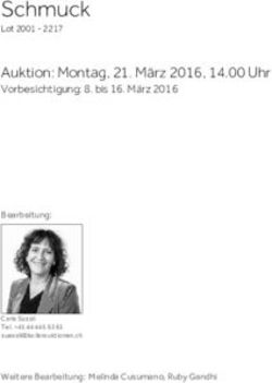 Schmuck Auktion: Montag, 21. März 2016, 14.00 Uhr - Vorbesichtigung: 8. bis 16. März 2016 - Koller Auktionen AG