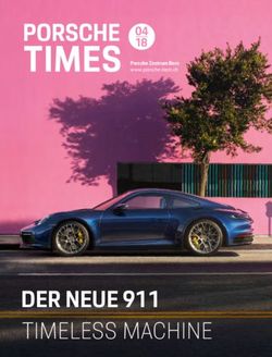 DER NEUE 911 TIMELESS MACHINE - Porsche Zentrum Bern www.porsche-bern.ch