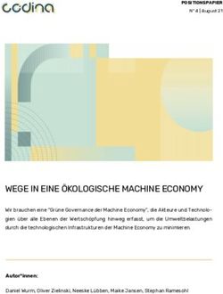 WEGE IN EINE &Ouml;KOLOGISCHE MACHINE ECONOMY