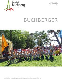 BUCHBERGER 4/2019 - Offizielles Mitteilungsblatt der Gemeinde Buchberg Nr. 191