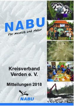 Kreisverband Verden e. V - Mitteilungen 2018 - F&uuml;r Mensch und Natur - NABU Verden