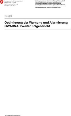 Optimierung der Warnung und Alarmierung OWARNA: zweiter Folgebericht - Der Bundesrat admin.ch