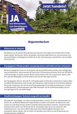 Argumentarium - Z&uuml;rcher Energiegesetz