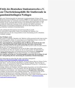 FAQs des Deutschen Studentenwerks e.V. zur &Uuml;berbr&uuml;ckungshilfe f&uuml;r Studierende in pandemiebedingten Notlagen