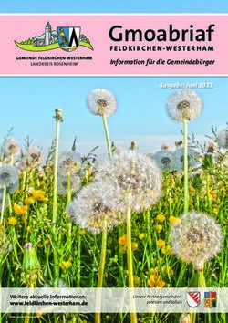 Gmoabriaf Information f&uuml;r die Gemeindeb&uuml;rger - Ausgabe: Juni 2021 - Gemeinde Feldkirchen-Westerham
