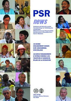 PSR news - PSR / IPPNW Schweiz