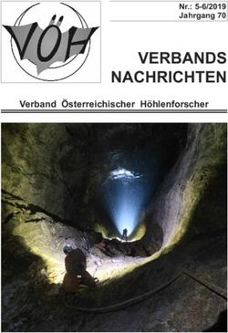 VERBANDS NACHRICHTEN Verband &Ouml;sterreichischer H&ouml;hlenforscher - Zobodat