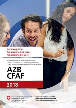 AZB CFAF 2018 Kursprogramm Programme des cours Programma dei corsi - Admin.ch