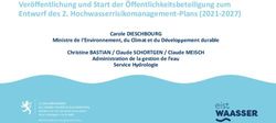 Veröffentlichung und Start der Öffentlichkeitsbeteiligung zum Entwurf des 2. Hochwasserrisikomanagement-Plans (2021-2027)
