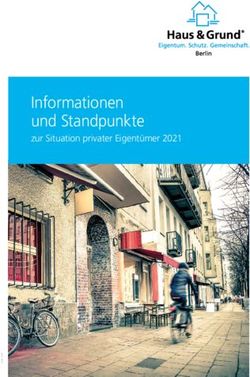 Informationen und Standpunkte - zur Situation privater Eigent&uuml;mer 2021 - Haus & Grund Berlin-Ost eV