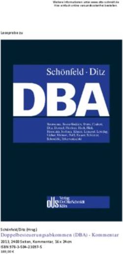 Doppelbesteuerungsabkommen (DBA) - Kommentar - Schönfeld/Ditz (Hrsg.) - Leseprobe zu