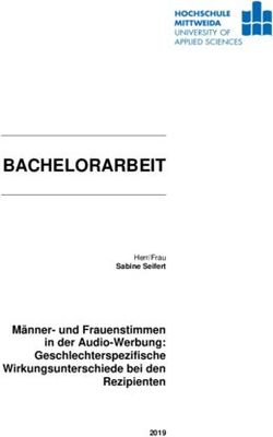 BACHELORARBEIT - Männer- und Frauenstimmen in der Audio-Werbung: Geschlechterspezifische Wirkungsunterschiede bei den Rezipienten - Publication ...