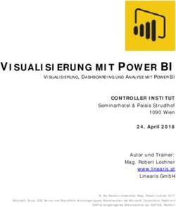 VISUALISIERUNG MIT POWER BI - Linearis