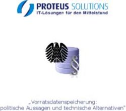 Vorratsdatenspeicherung: politische Aussagen und technische Alternativen