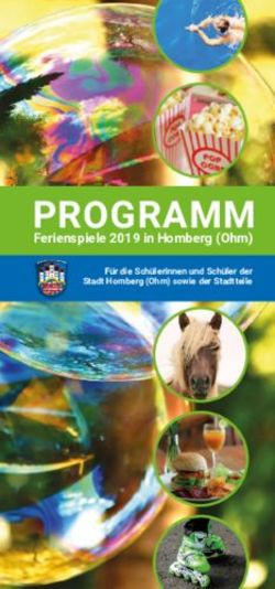 PROGRAMM Ferienspiele 2019 in Homberg (Ohm) - Familienzentrum ...