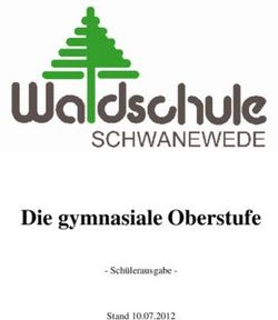 Die gymnasiale Oberstufe - Schülerausgabe - Stand 10.07.2012