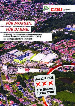 F&Uuml;R MORGEN. F&Uuml;R DARME - Vorstellung der Kandidatinnen und der Kandidaten f&uuml;r den Ortsrat Darme, Rat der Stadt Lingen (Ems) und Kreistag des ...