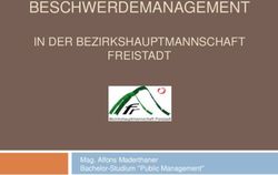 BESCHWERDEMANAGEMENT IN DER BEZIRKSHAUPTMANNSCHAFT FREISTADT - Mag. Alfons Maderthaner Bachelor-Studium "Public Management" - FH O&Ouml;