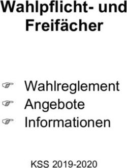 Wahlpflicht- und Freifächer - Wahlreglement Angebote Informationen - KSS 2019-2020 - Kantonsschule Sargans