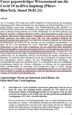 Unser gegenw&auml;rtiger Wissensstand um die Covid 19 m-RNA Impfung (Pfizer-BionTech, Stand 20.01.21) - Wolf Bergmann