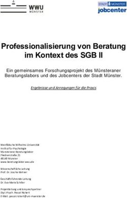 Professionalisierung von Beratung im Kontext des SGB II - Universität Münster