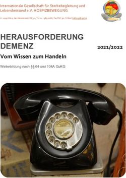 HERAUSFORDERUNG DEMENZ - VOM WISSEN ZUM HANDELN WEITERBILDUNG NACH 64 UND 104A GUKG - IGSL HOSPIZBEWEGUNG