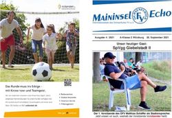SPVGG GIEBELSTADT II UNSER HEUTIGER GAST: AUSGABE 4 / 2021 - OCHSENFURTER FV