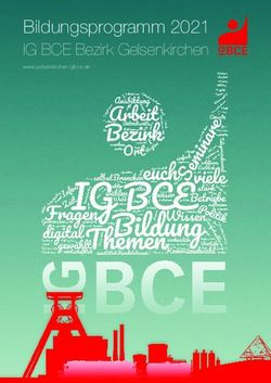 Bildungsprogramm 2021 - IG BCE Bezirk Gelsenkirchen