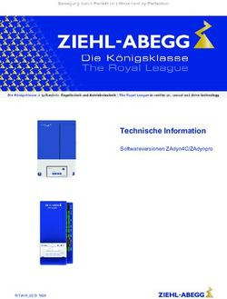 TECHNISCHE INFORMATION - SOFTWAREVERSIONEN ZADYN4C/ZADYNPRO - ZIEHL-ABEGG