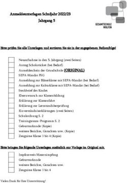 Anmeldeunterlagen Schuljahr 2022/23 Jahrgang 5