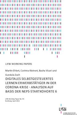 DIGITALES SELBSTGESTEUERTES LERNEN ERWERBST&Auml;TIGER IN DER CORONA-KRISE - ANALYSEN AUF BASIS DER NEPS-STARTKOHORTE 6 - LIFBI