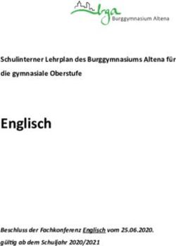 Englisch Schulinterner Lehrplan des Burggymnasiums Altena f&uuml;r die gymnasiale Oberstufe - Burggymnasium Altena