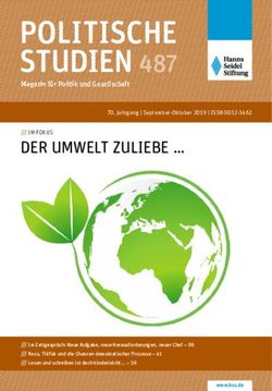 POLITISCHE STUDIEN 487 - Hanns-Seidel-Stiftung