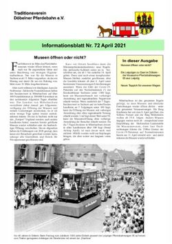 Informationsblatt Nr. 72 April 2021