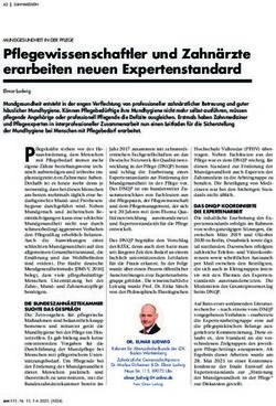 Pflegewissenschaftler und Zahn&auml;rzte erarbeiten neuen Expertenstandard