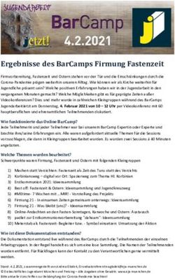 Ergebnisse des BarCamps Firmung Fastenzeit