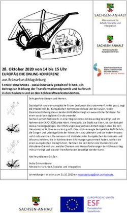 Oktober 2020 von 14 bis 15 Uhr - EUROPÄISCHE ONLINE-KONFERENZ - Demografieportal ...