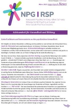 Achtsamkeit f&uuml;r Gesundheit und Bildung - NPG-RSP