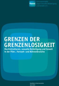 Grenzen der GrenzenlosiGkeit - Machtstrukturen, sexuelle Belästigung und Gewalt in der Film-, Fernseh- und Bühnenbranche